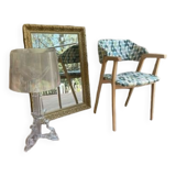 70s style wooden armchair