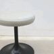 Tulip-shaped stool in metal and leatherette, 1970