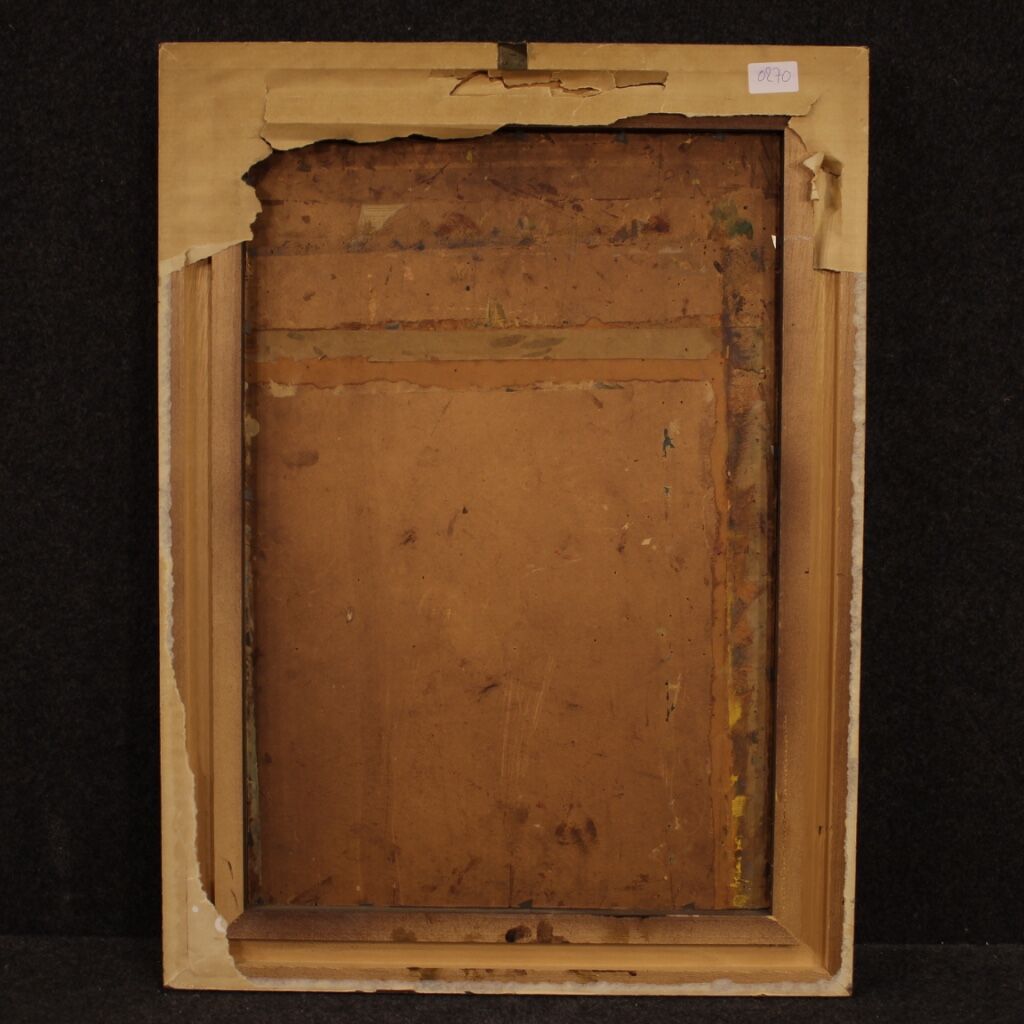 Italian landscape oil painting in Impressionist style