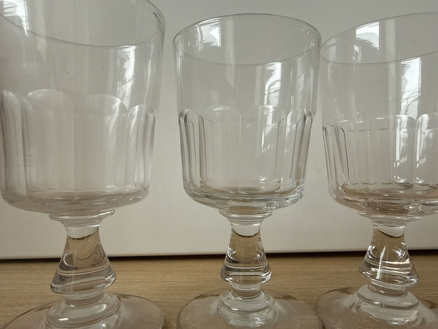 Baccarat 'Scale' crystal liqueur glasses