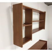 Suite of asymmetrical Scandinavian wall shelves 60s
