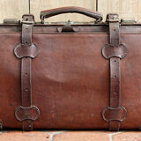 Leather suitcase - 20s