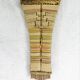 Traditional Luba comb / Congo made of wood and woven wicker.