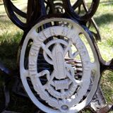 Table type bistrot foot singer