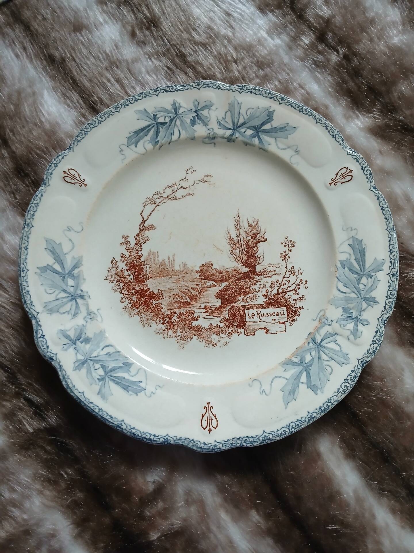 10 antique flat plates "Louis XIII" Choisy le Roi