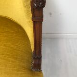 Louis XVI style gondola armchair