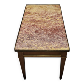 Pink marble table