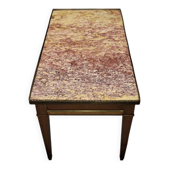 Pink marble table
