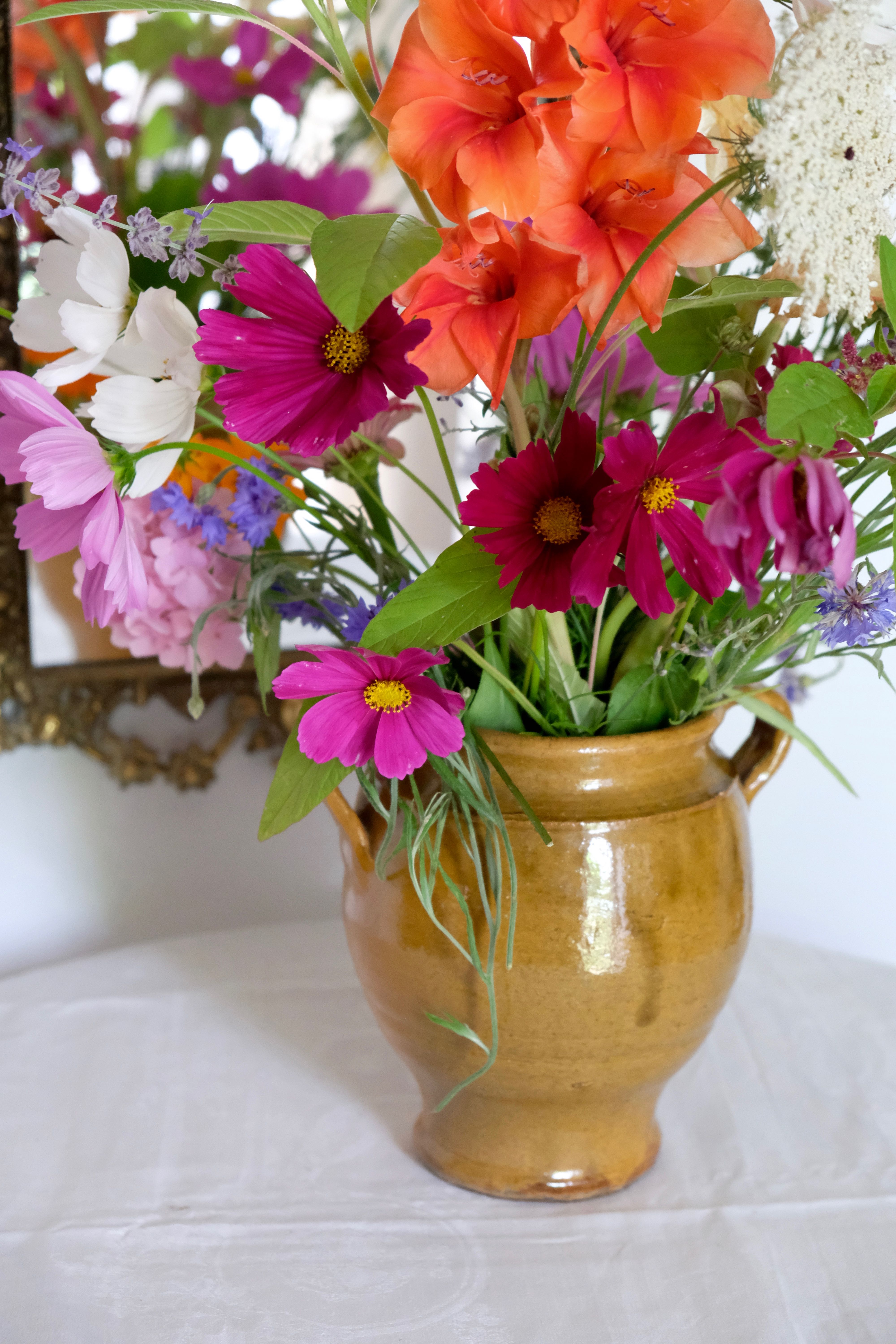 Glazed terracotta grease pot / jar