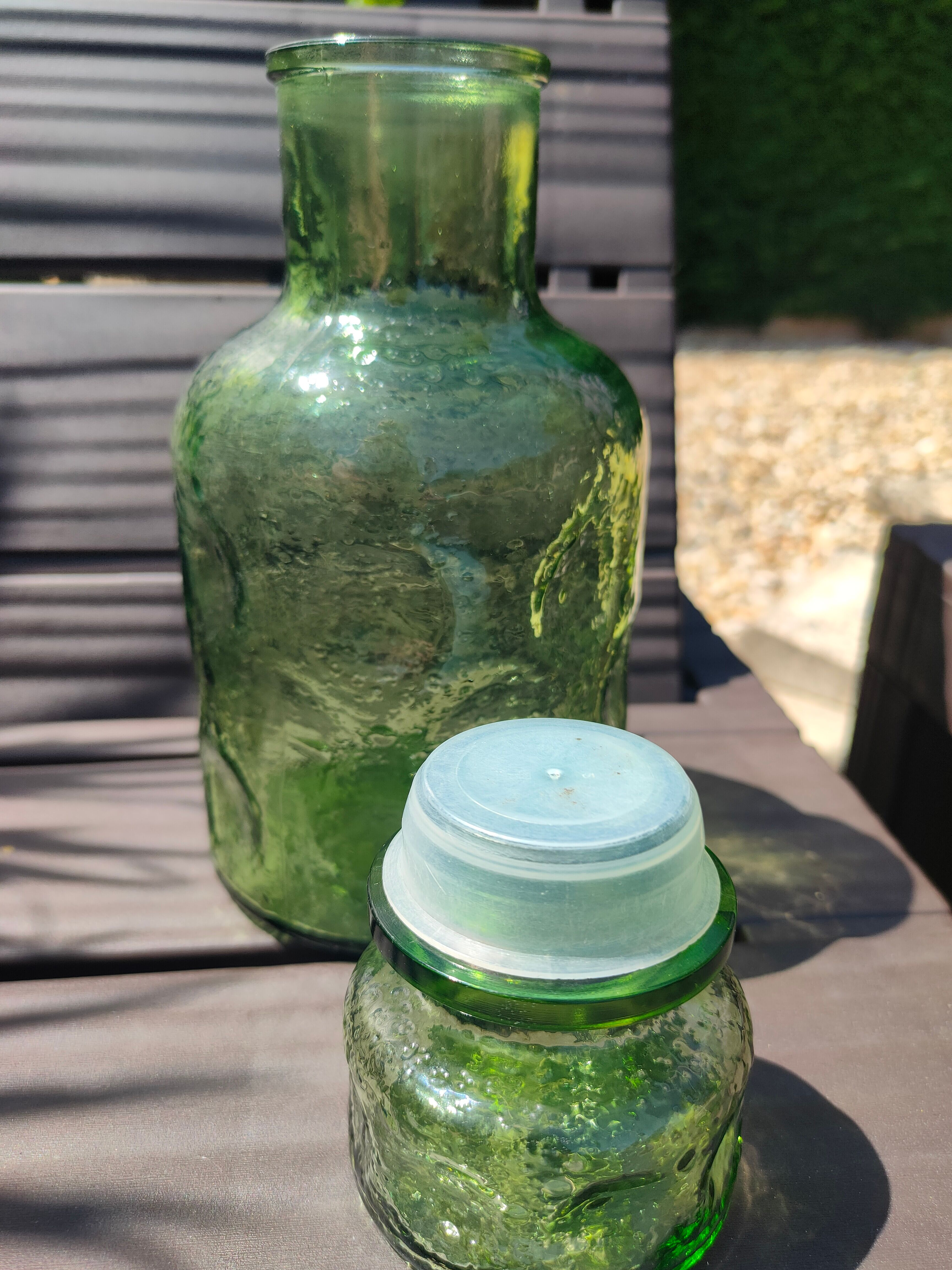 Bouteille en verre vintage