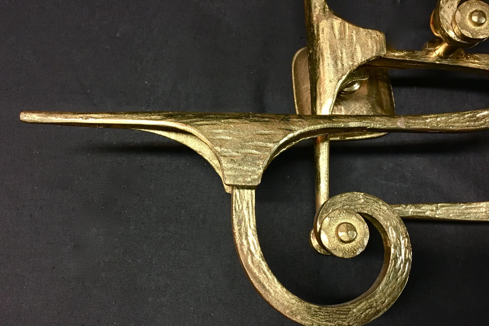 Appliques italiennes en bronze de G. Piombanti, 1950