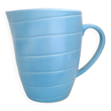 Carafe 80s en faïence bleue