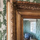 Mirror framing Napoleon III gilding gold leaf
