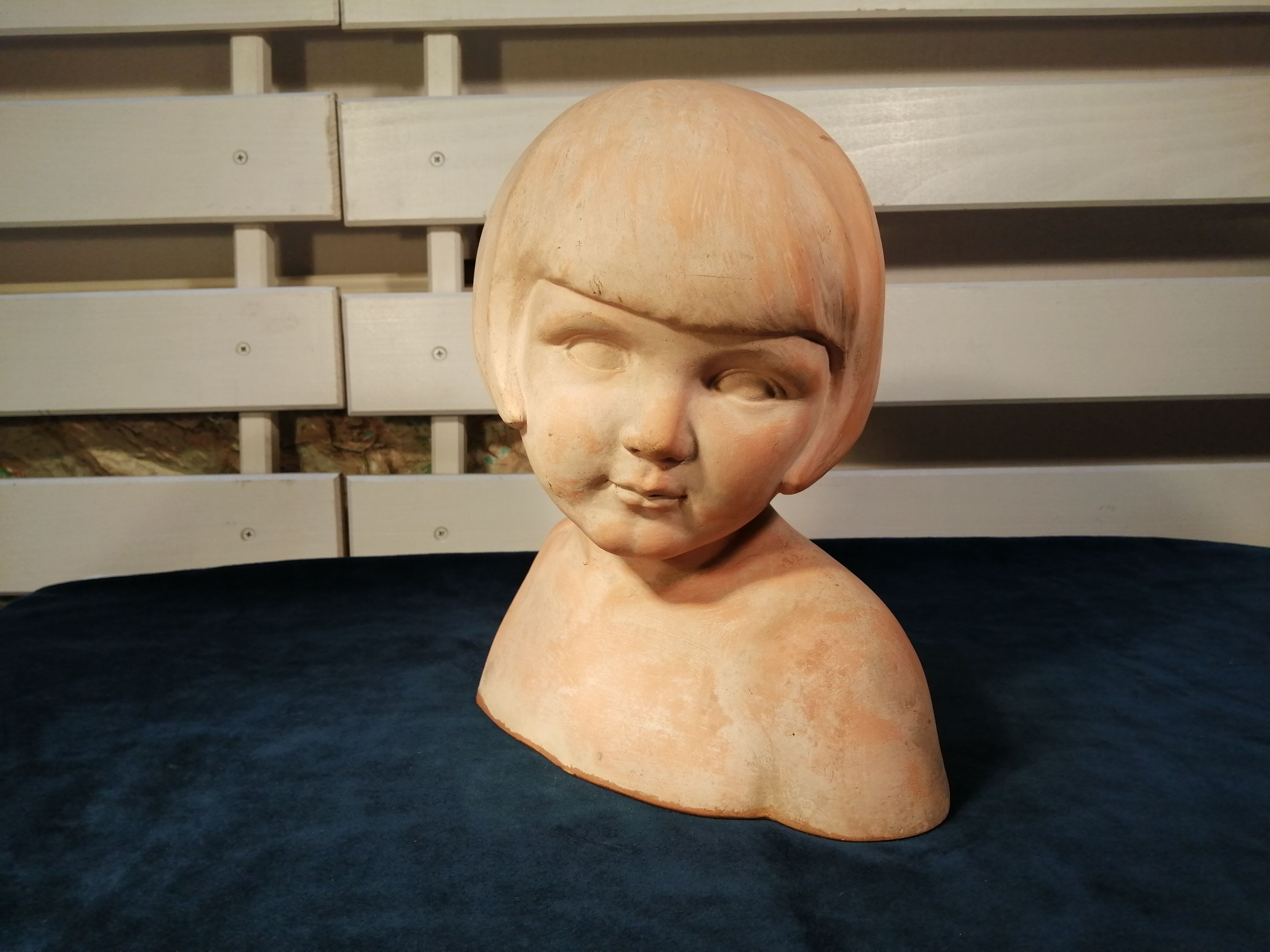 Grandmother girl in terracotta