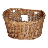 Vintage woven wicker wall basket