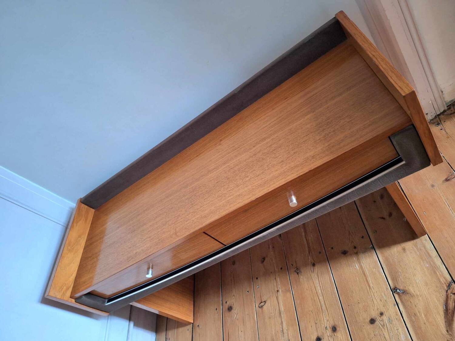 Vintage sideboard, old television cabinet, retro dressing table