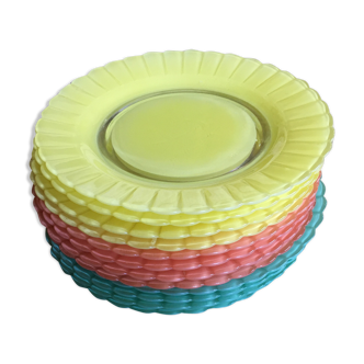 Lot of 12 dessert plates