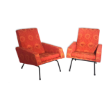 Pair of armchairs - vintage italian fabric 1960