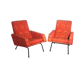 Pair of armchairs - vintage italian fabric 1960