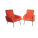 Pair of armchairs - vintage italian fabric 1960