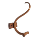 Curved wooden coat hook