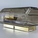 1960s/70s Wall Lamp Glashütte Limburg Germany Glass & Metal Age Design