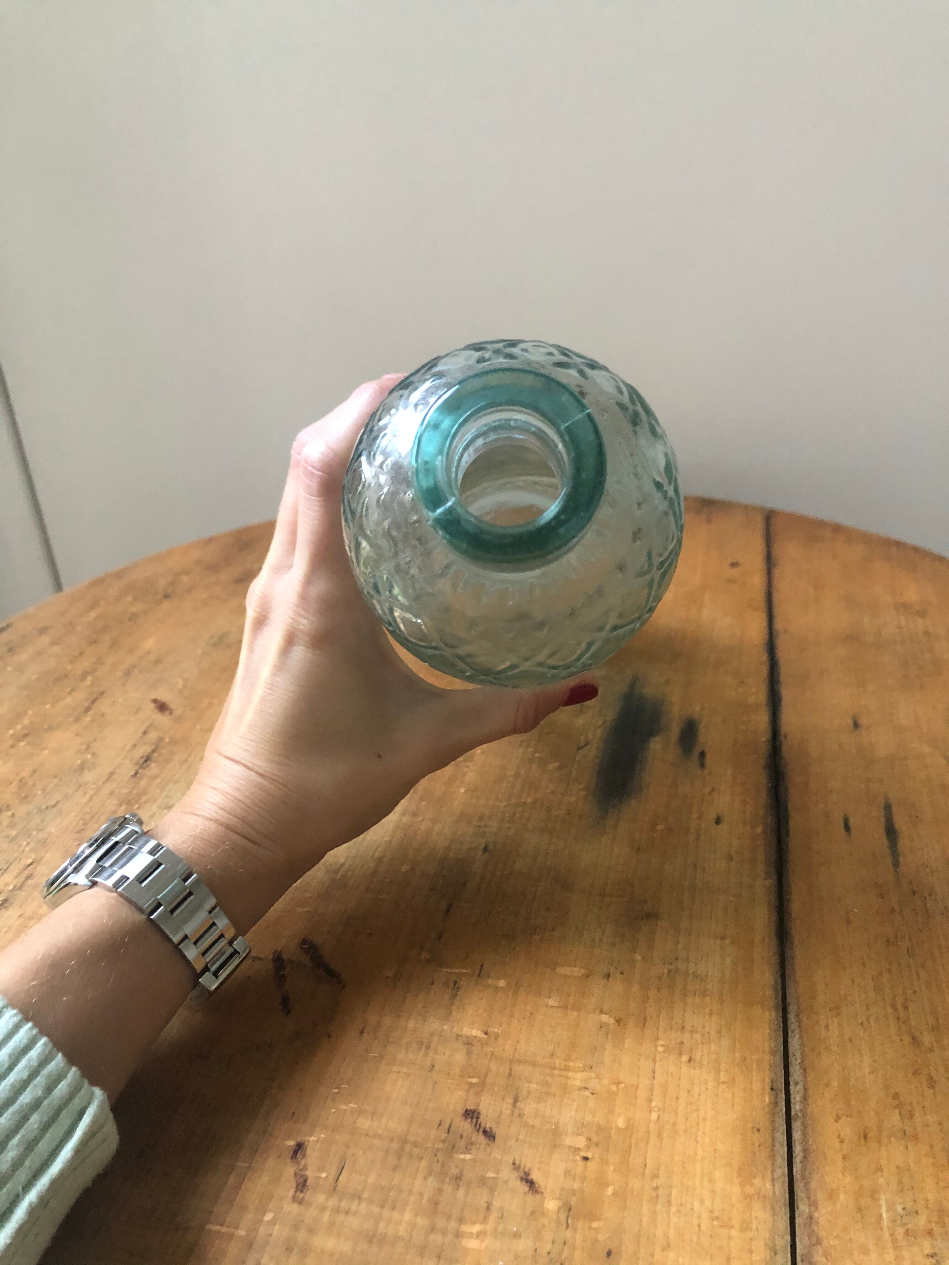 Bouteille transparente vintage