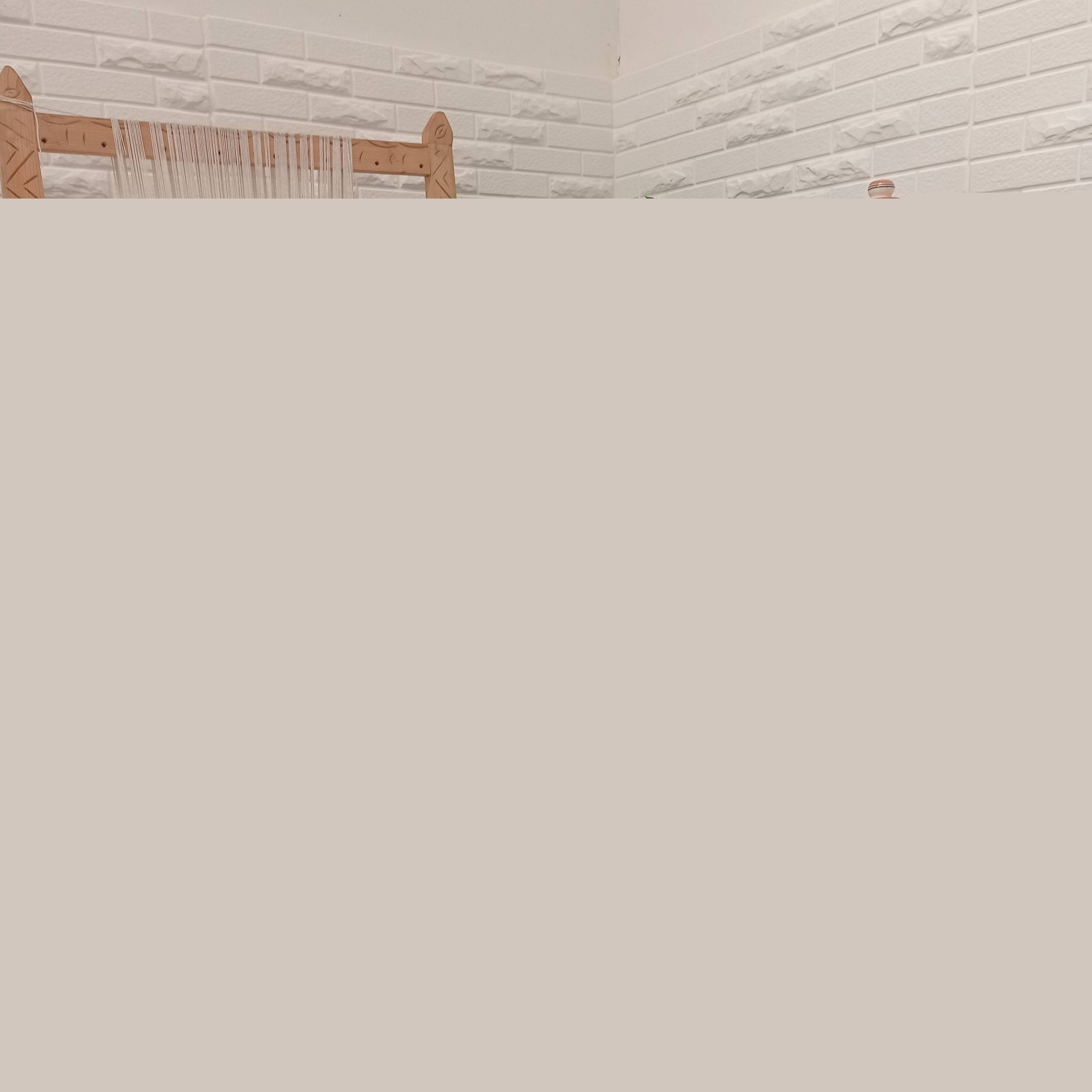 Pouf  berbère fait main en laine