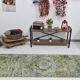 3x10 green tones turkish runner rug, 91x299cm