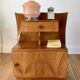 Bedside table in beech wood art deco 30s