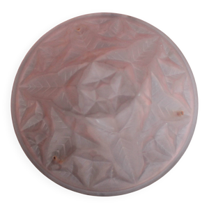 Vasque lustre art déco - rose