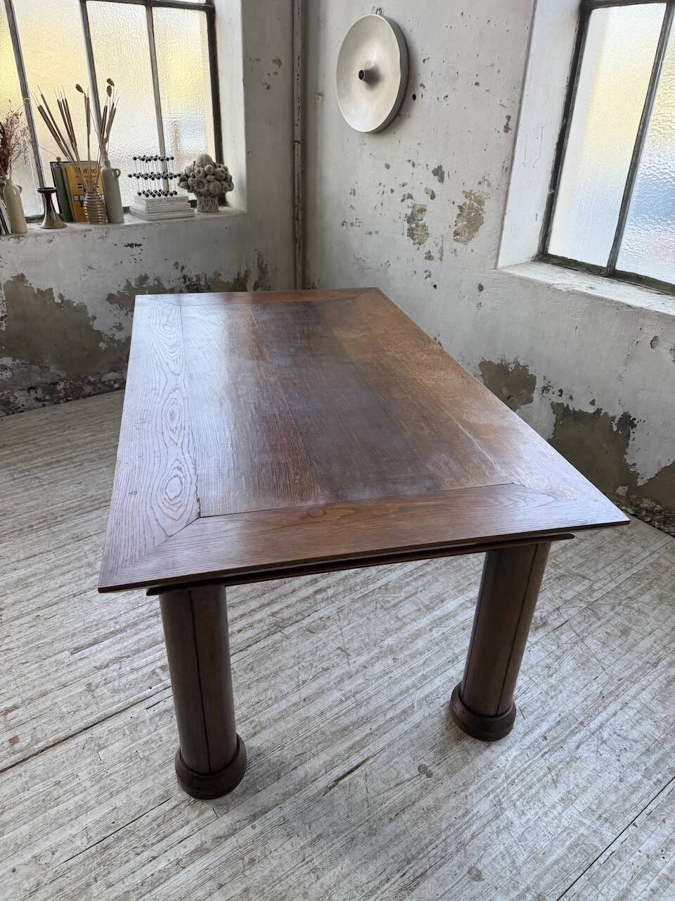Dudouyt oak dining table 1940