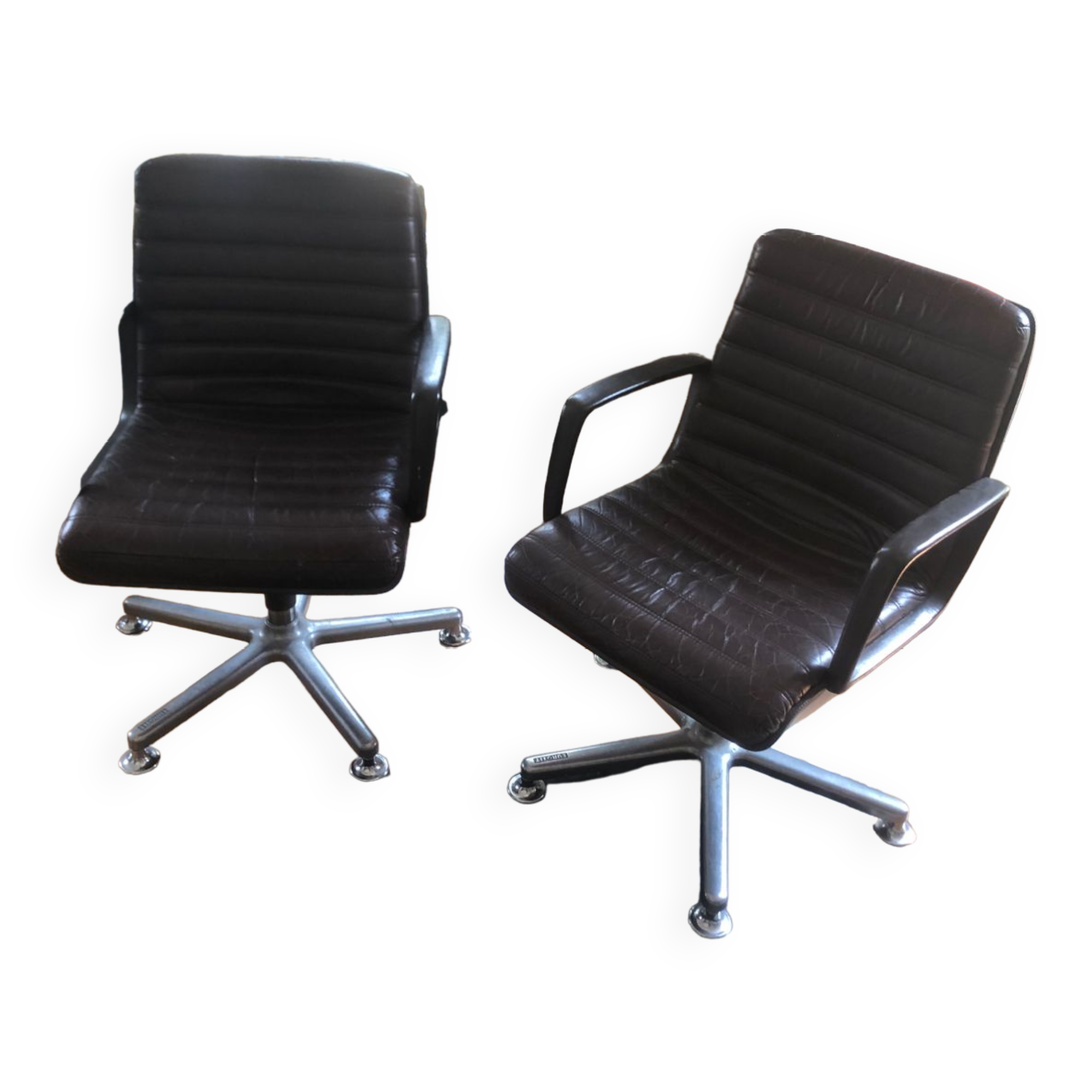 Eurosit leather chair (year 70/80)