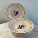 Set of 6 St Amand hand-painted deep plates 22.5cm