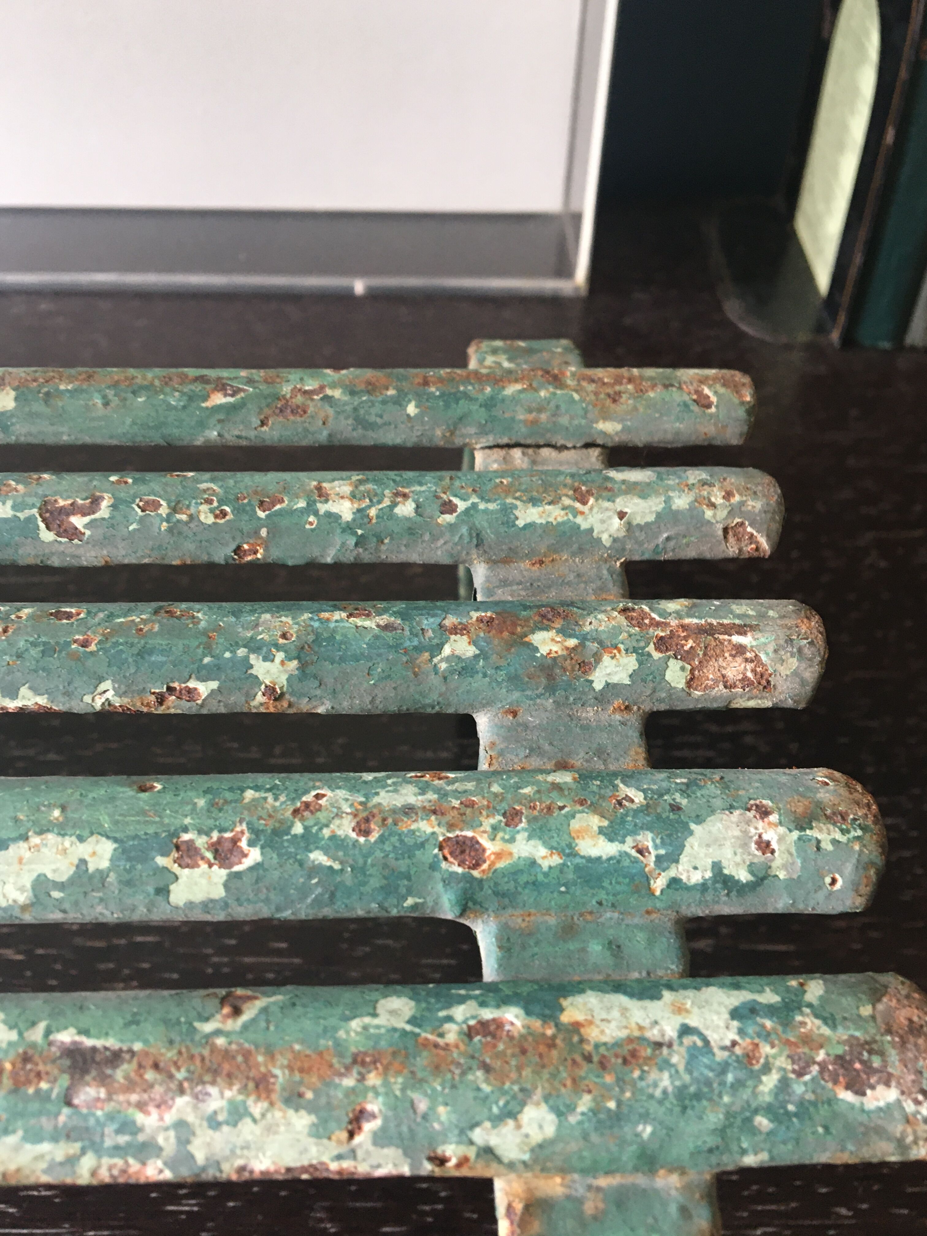 Wrought iron plant door