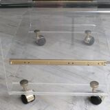 Altuglass roller coffee table by David Lange