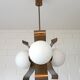 Vintage Pendant Light Yugoslavia 1970 Hanging Lamp Brutalist Copper Sputnik