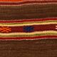 5x7 Soft Brown & Red Mid Century Moderin Turkish Kilim Rug, 153x220