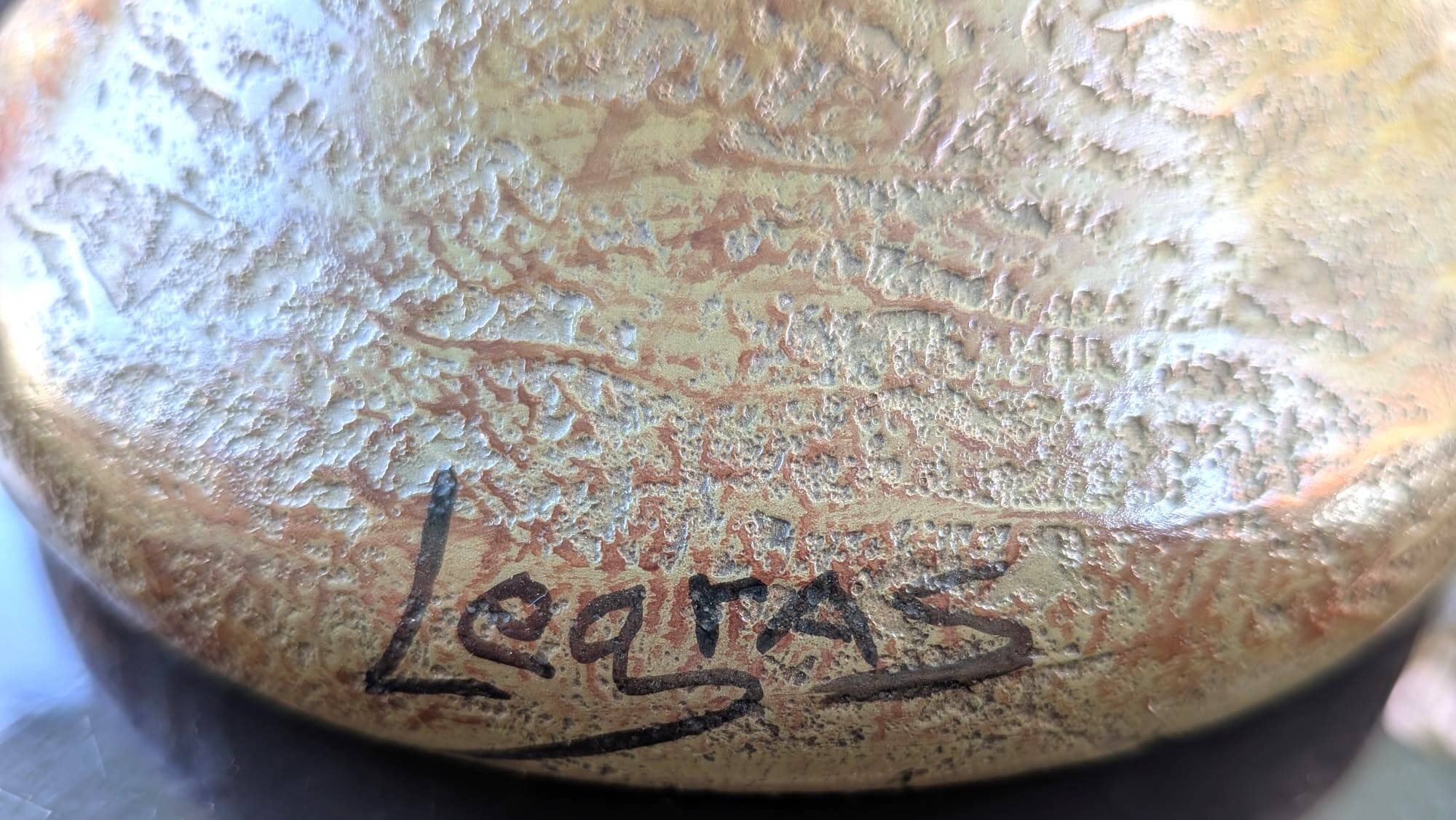 Diabolo vase art nouveau legras – h 23cm