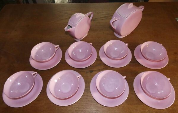 Rare Superbe service style Art Déco des années 30 Porcelaine de Limoges Fra