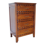 Vintage - Commode 4 tiroirs – Style Art déco - bois massif