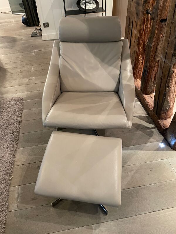 Fauteuil en cuir roche bobois