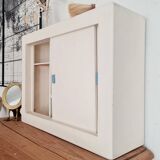 Old white medicine cabinet