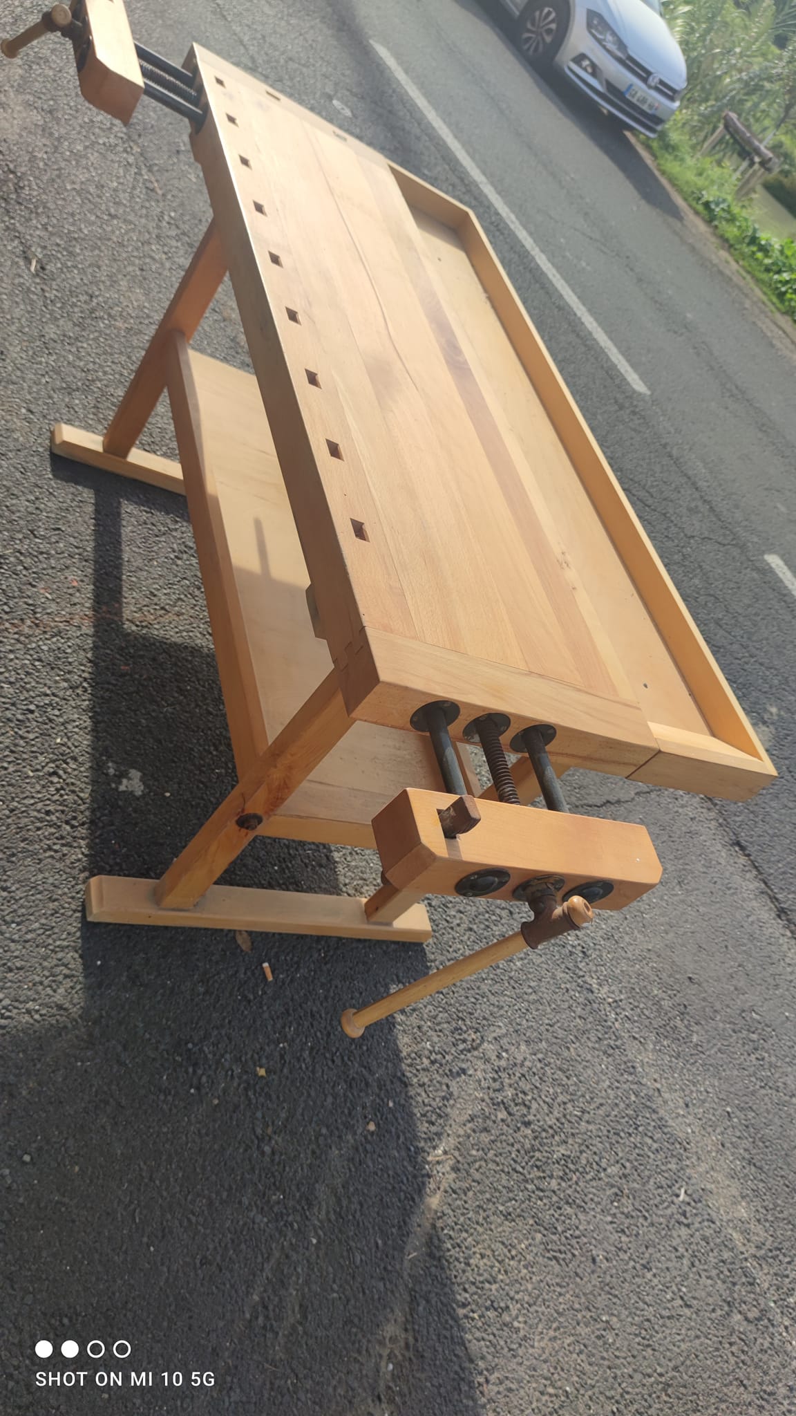 Solid beech workbench
