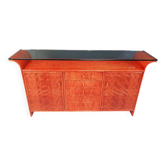 Vintage rattan sideboard, 1970s