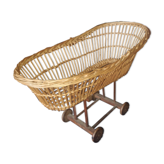 Toy rattan cradle