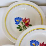 5 dessert plates of Digoin Sarreguemines dunkirk model 210688