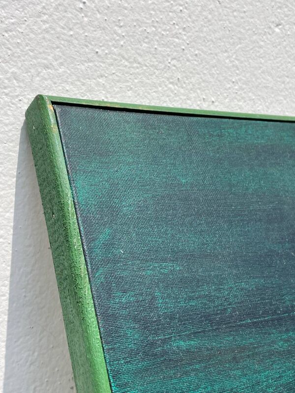 Nature morte au sabot et fruits / huile sur toile