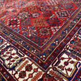 Large handmade former Persian Joshaghan rug 242x335 cm