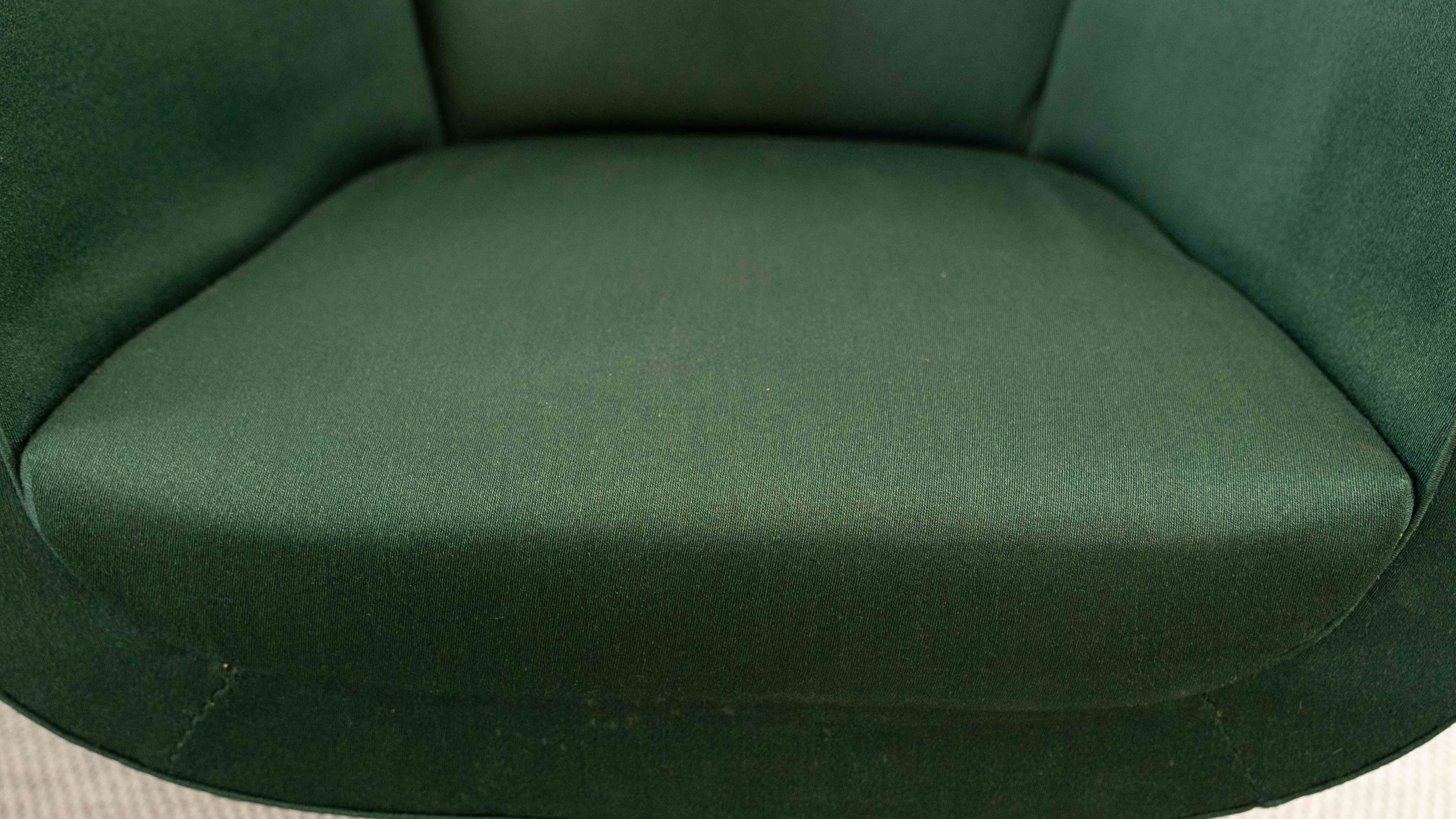 Vintage Mid Century Clubchairs - Cocktail Chairs in dark green fabrics 60s